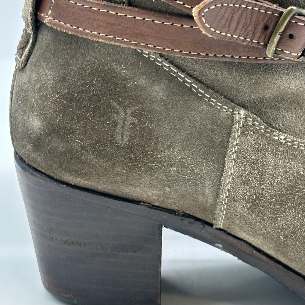 Frye Jane Strappy Suede Boots. Size 9 - Picture 7 of 10